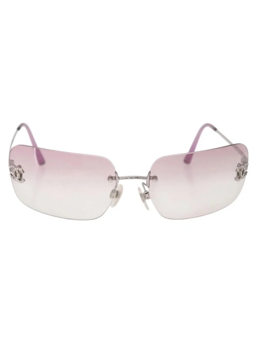 Chanel Lilac Gradient Rimless Sunglasses